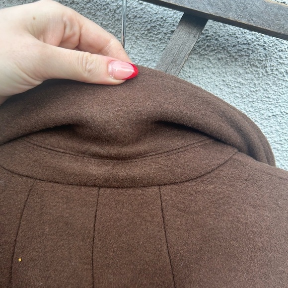 L’Academie x Marianna Long Coat Espresso Brown Size Large - Picture 7 of 12